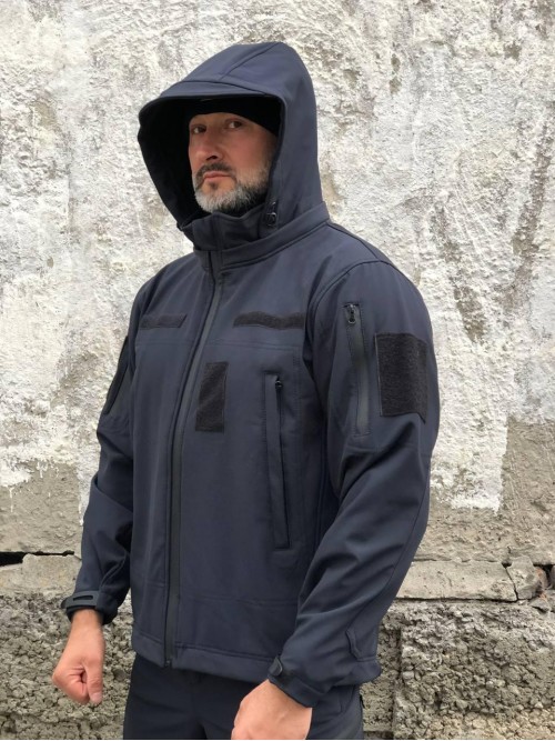 Куртка тактична синя Soft-Shell ДСНС демісезон