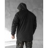 Зимова тактична куртка Soft Shell з утепленням Omni-Heat чорна