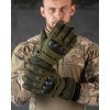 Рукавиці тактичні на хутрі хакі