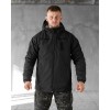 Зимова тактична куртка Soft Shell з утепленням Omni-Heat чорна