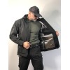 Зимова тактична куртка Soft Shell з утепленням Omni-Heat чорна