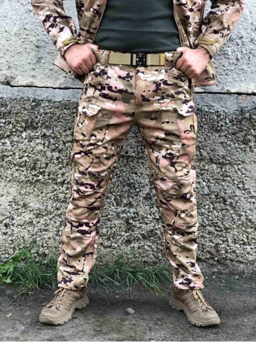Штани тактичні Soft Shell мультикам ESDY