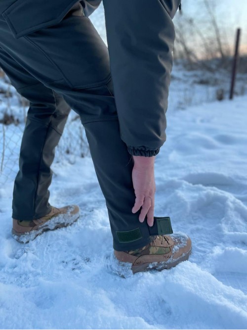 Костюм куртка + штани зимові олива Soft Shell