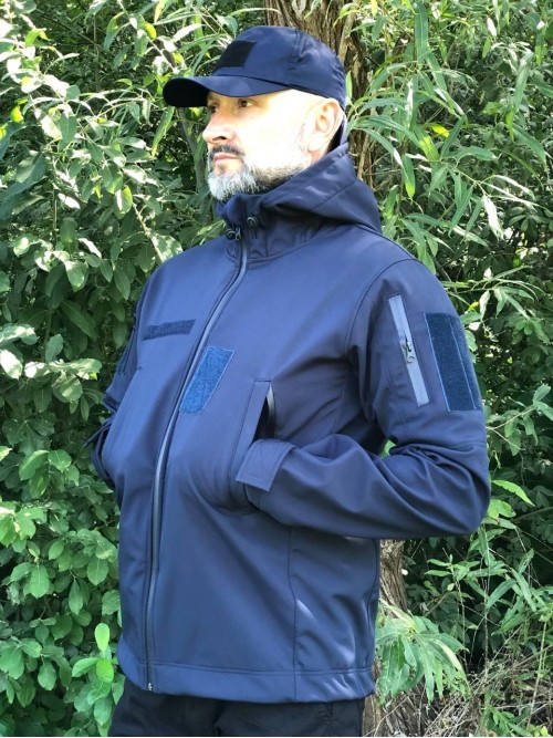 Тактична куртка Soft Shell синя ДСНС Тактична куртка Soft Shell синя ДСНС