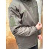 Тепла водонепроникна куртка хакі Soft Shell з утепленням Omni-Heat