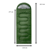 Теплий спальний мішок хакі King Size (210х100см)