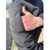 Куртка софтшел чорна на мікрофлісі