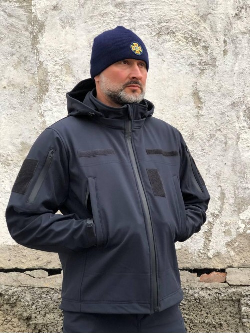 Куртка тактична синя Soft-Shell ДСНС демісезон