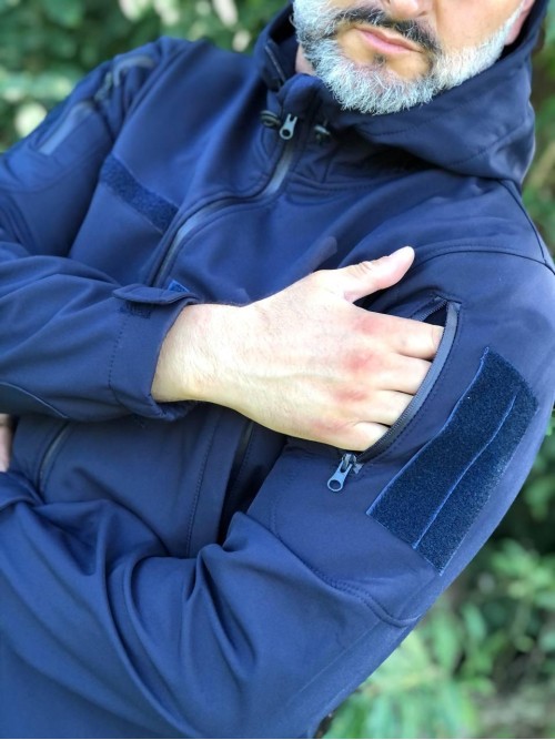 Тактична куртка Soft Shell синя ДСНС Тактична куртка Soft Shell синя ДСНС