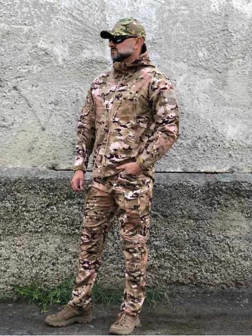 Костюм тактичний мультикам Soft Shell демісезон Костюм тактичний мультикам Soft Shell демісезон