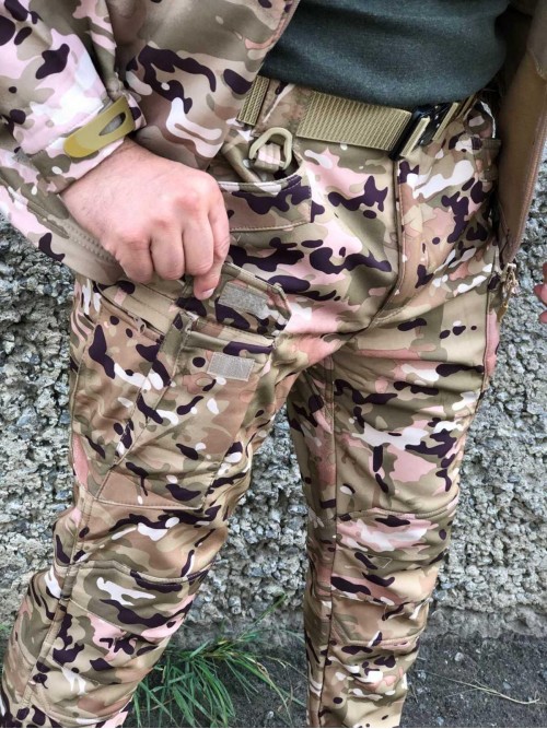 Штани тактичні Soft Shell мультикам ESDY