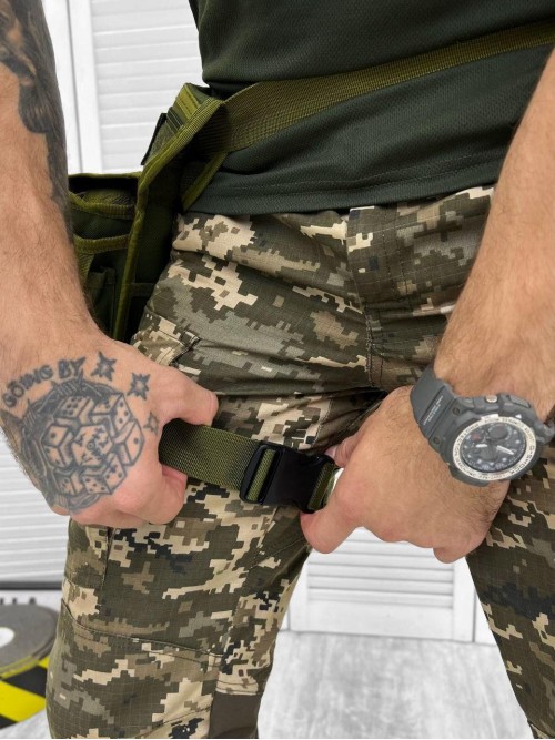 Тактична набедренна сумка хакі "SWAT"