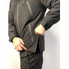 Зимова тактична куртка Soft Shell з утепленням Omni-Heat чорна
