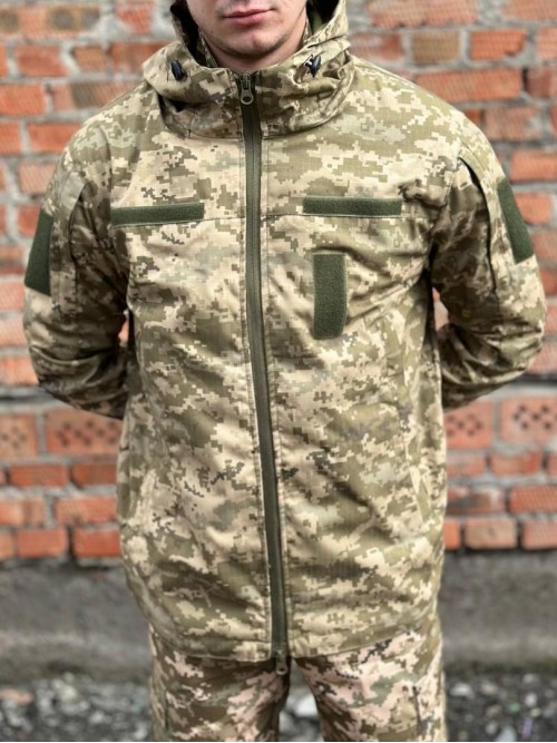 Куртка тактична ріпстоп піксель весняна
