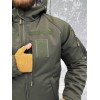 Зимова тактична куртка Soft Shell з утепленням Omni-Heat хакі