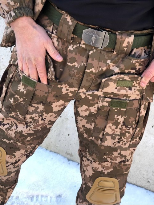 Штани тактичні піксель "Ягуар" soft-shell