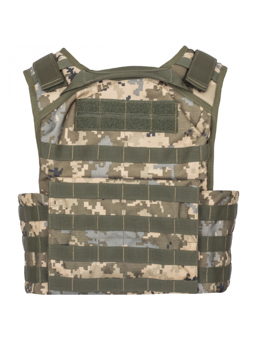 Плитоноска тактична з підсумками MOLLE MM-14 (піксель ЗСУ)