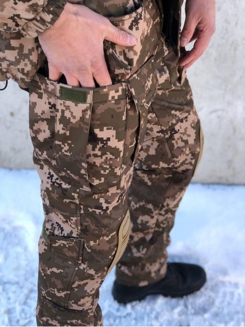 Штани тактичні піксель "Ягуар" soft-shell