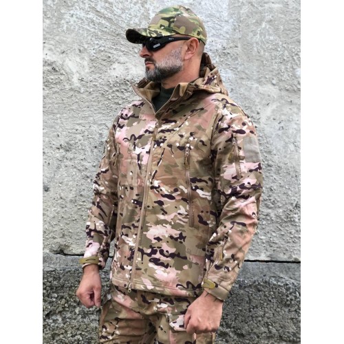 Куртка тактична Soft Shell мультикам ESDY