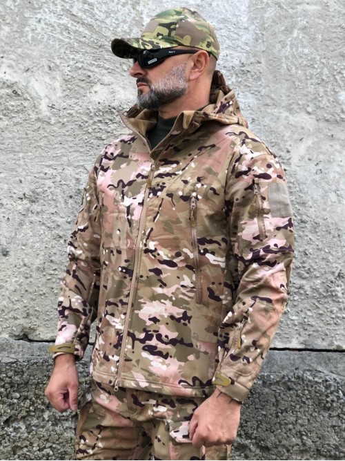 Куртка тактична Soft Shell мультикам ESDY