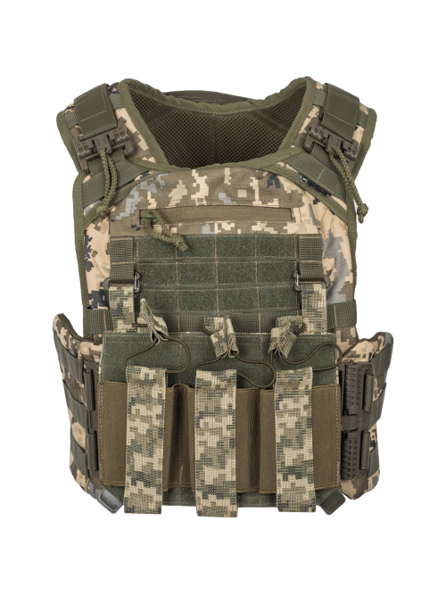 Плитоноска тактична з підсумками MOLLE MM-14 (піксель ЗСУ) Плитоноска тактична з підсумками MOLLE MM-14 (піксель ЗСУ)
