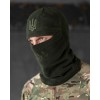 Балаклава флісова з гербом хакі