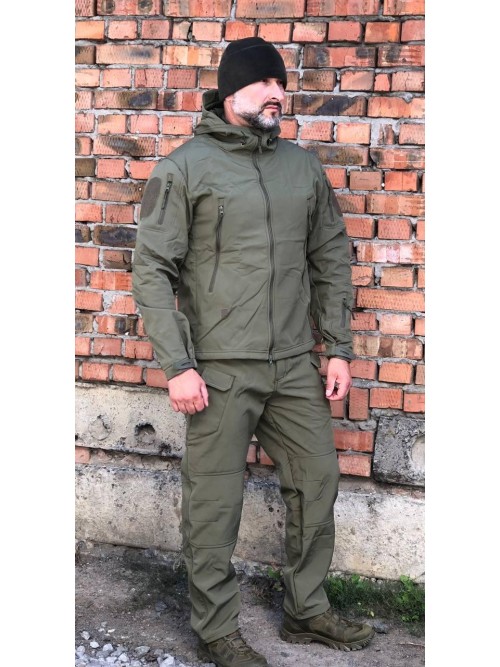 Костюм тактичний хакі Soft Shell демісезон Костюм тактичний хакі Soft Shell демісезон