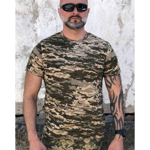 Футболка військова х/б Піксель Футболка військова х/б Піксель