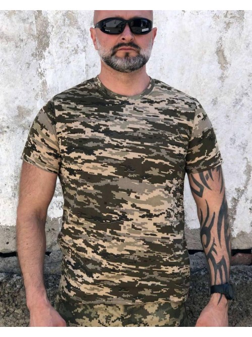 Футболка військова х/б Піксель Футболка військова х/б Піксель