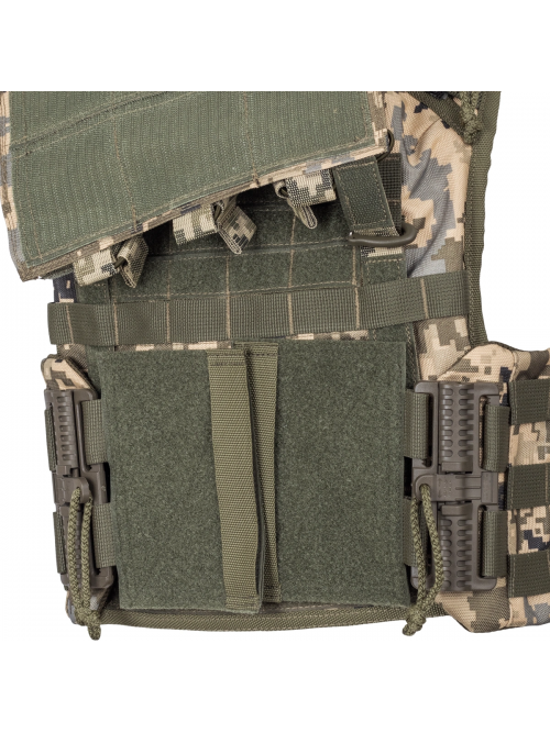 Плитоноска тактична з підсумками MOLLE MM-14 (піксель ЗСУ)