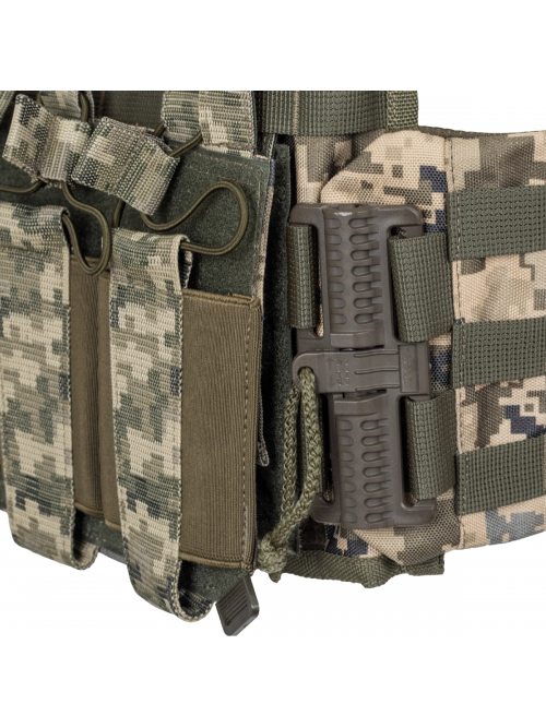 Плитоноска тактична з підсумками MOLLE MM-14 (піксель ЗСУ)