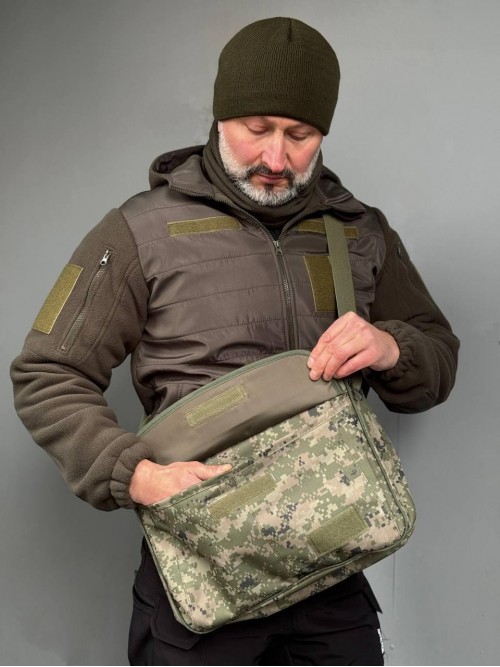 Тактична сумка для ноутбука Піксель