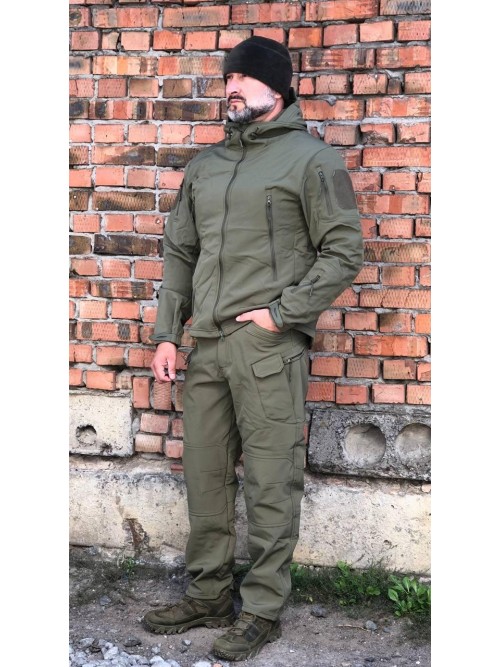 Костюм тактичний хакі Soft Shell демісезон Костюм тактичний хакі Soft Shell демісезон