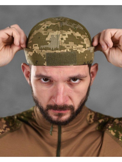 Феска підшоломник тактичний піксель з сіткою Феска підшоломник тактичний піксель з сіткою