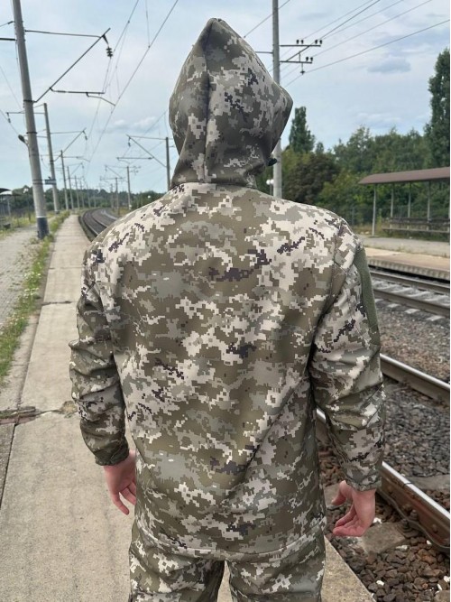 Куртка софтшел піксель v2