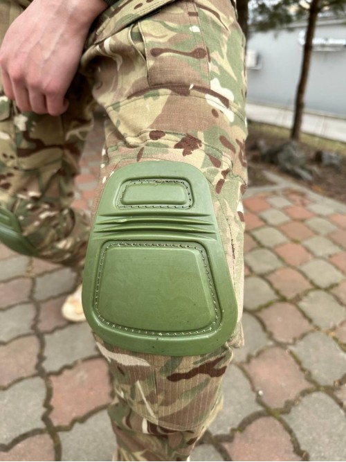 Штани мультикам ріпстоп демісезон з наколінниками