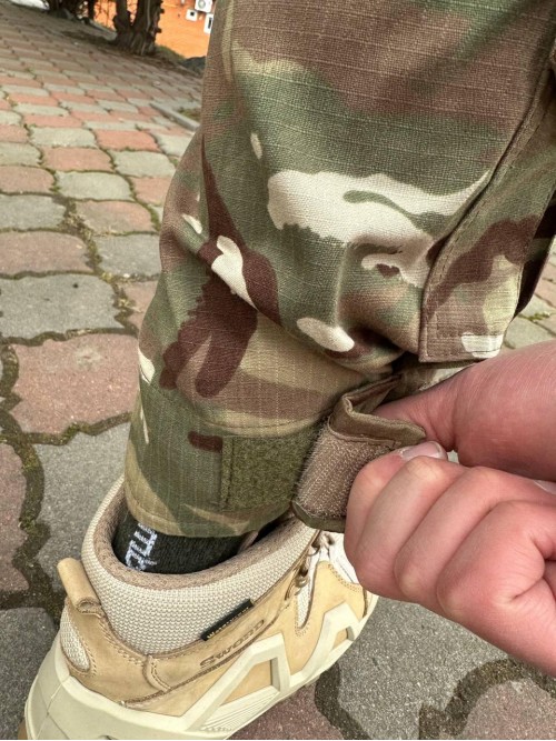 Штани мультикам ріпстоп демісезон з наколінниками