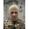 Шапка-балаклава піксель койот в'язана