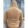 Флісова кофта койот з капюшоном v2