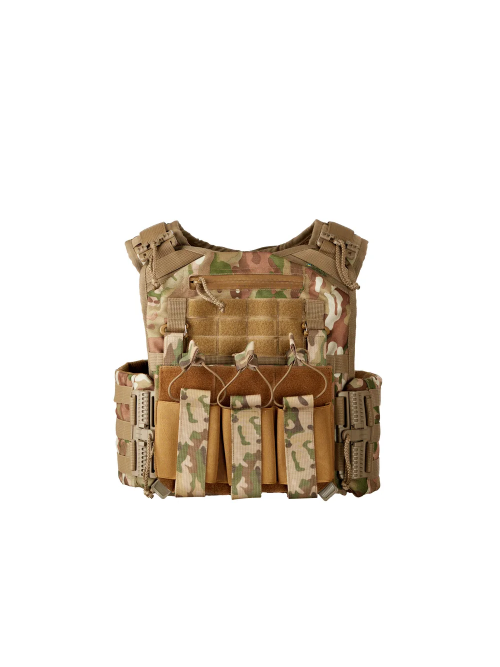 Плитоноска тактична з підсумками MOLLE Multicam