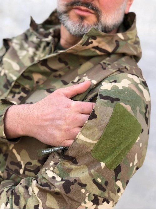 Парка тактична мультикам весняна ріпстоп