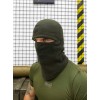 Зимова балаклава з гербом хакі