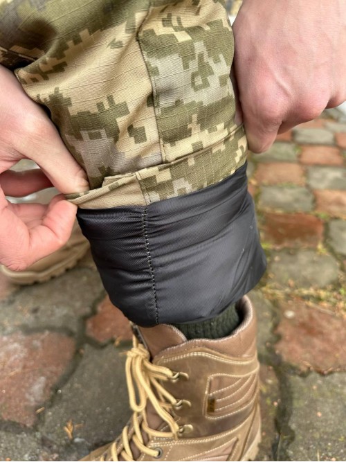 Штани зимові піксель на синтепоні -25