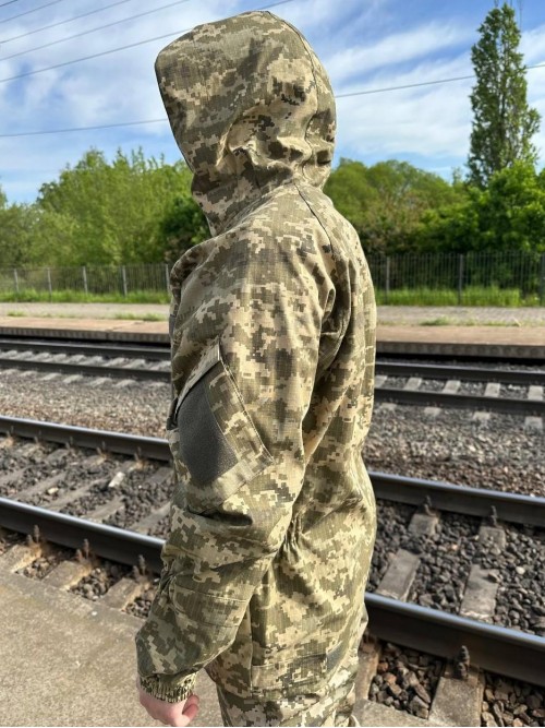Куртка піксель з капюшоном горка Куртка піксель з капюшоном горка