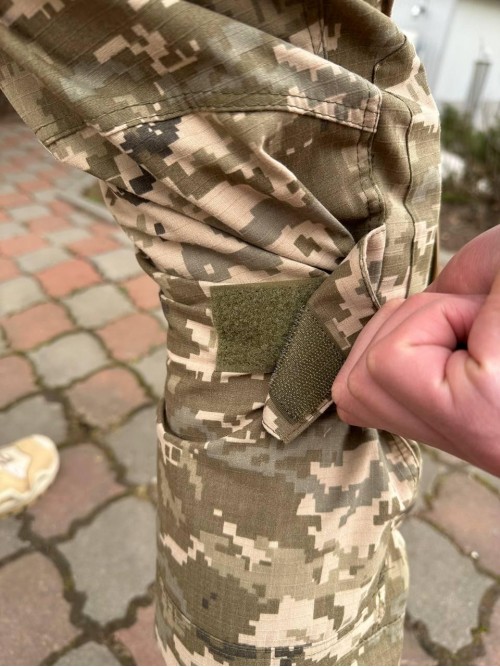 Штани піксель ріпстоп демісезон з наколінниками