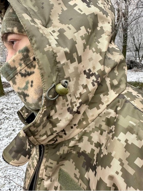 Бушлат піксель з знімним хутром v3