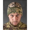 Шапка флісова піксель з вставкою Soft-Shell та гербом