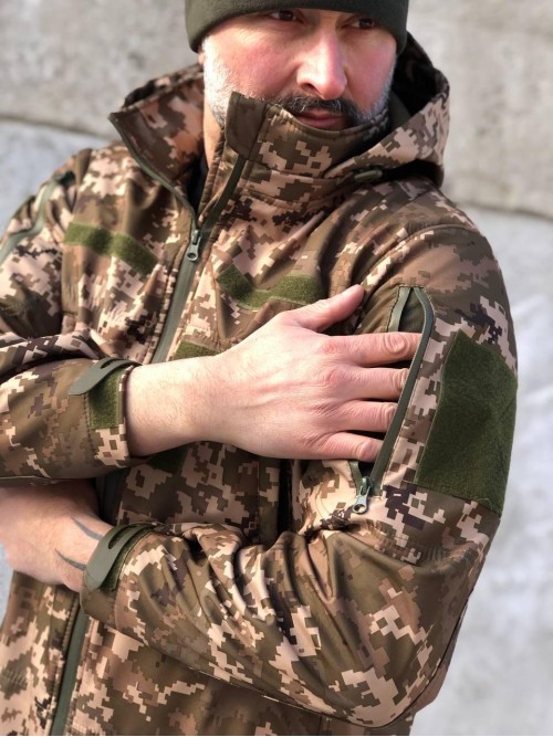 Костюм тактичний піксель Soft Shell демісезон