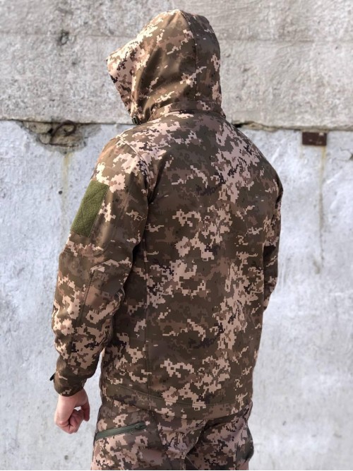 Костюм тактичний піксель Soft Shell демісезон