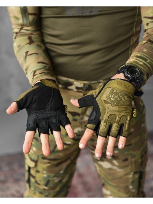 Рукавички тактичні безпалі Mechanix M-Pact Gloves Khaki Рукавички тактичні безпалі Mechanix M-Pact Gloves Khaki